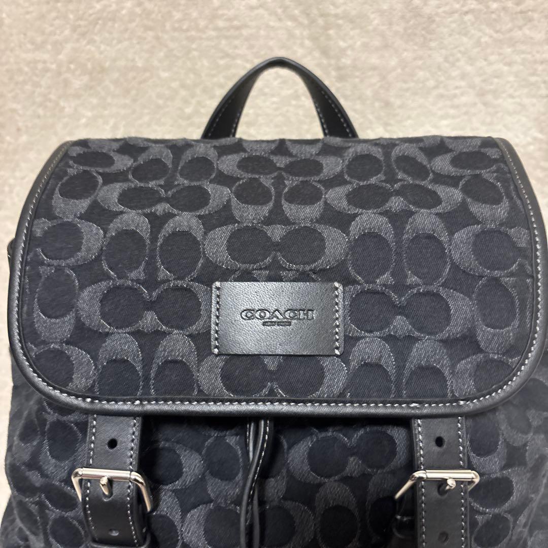 バッグ COACH Sprint Backpack In Signature Denim