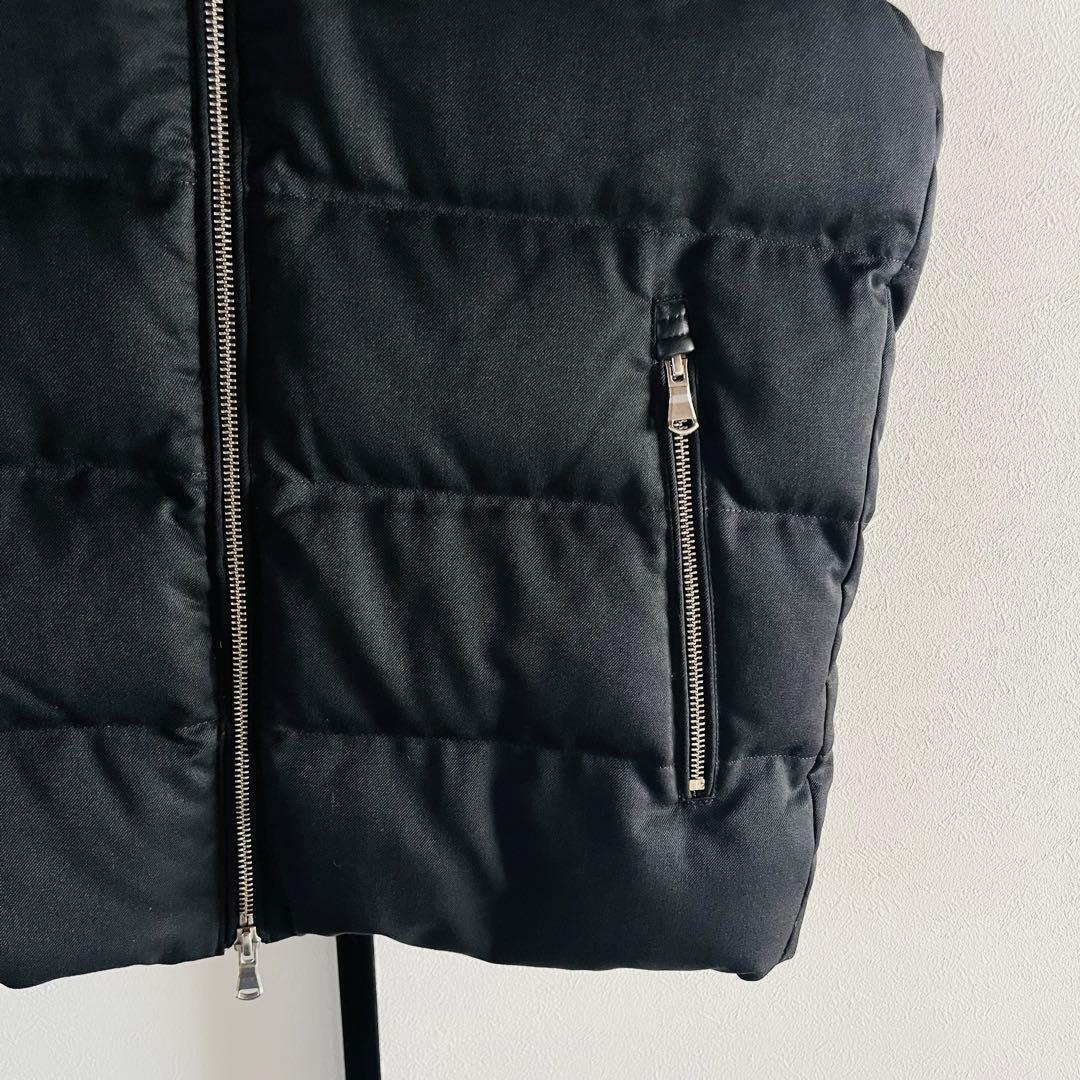 【美品】EDIFICE ダウンベスト　ブラック　Lサイズ