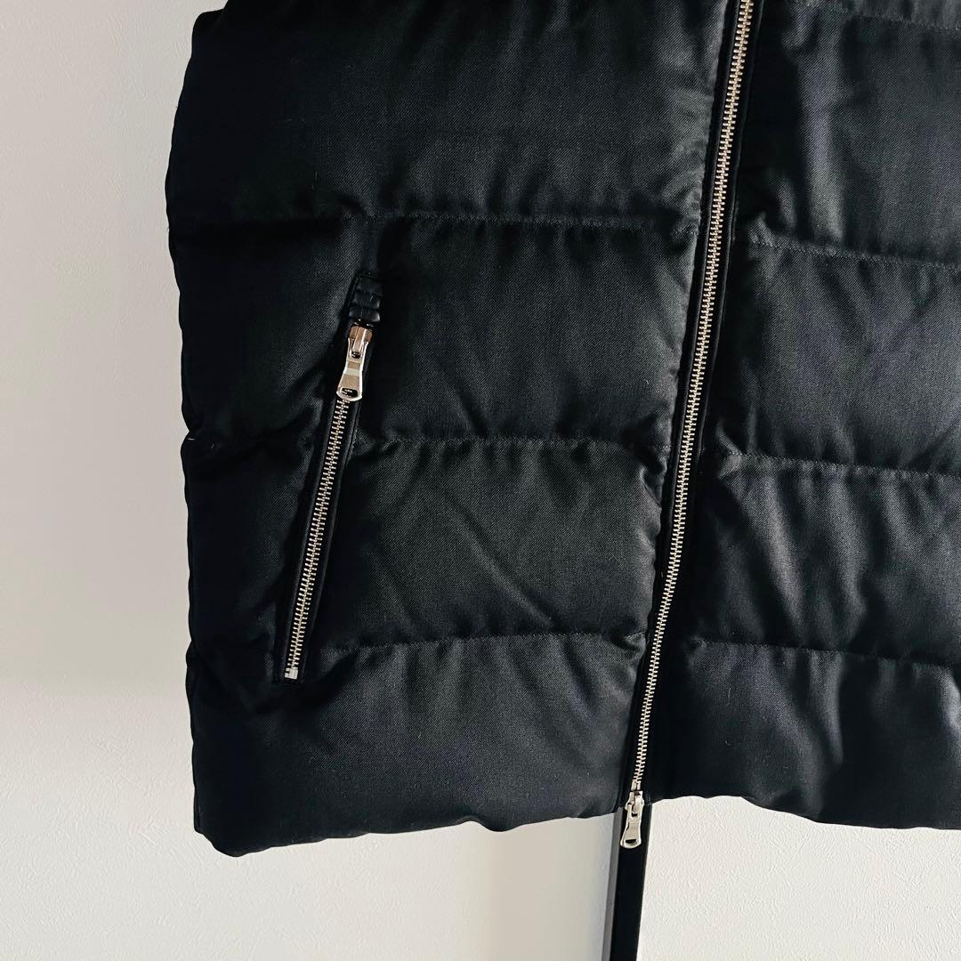 【美品】EDIFICE ダウンベスト　ブラック　Lサイズ