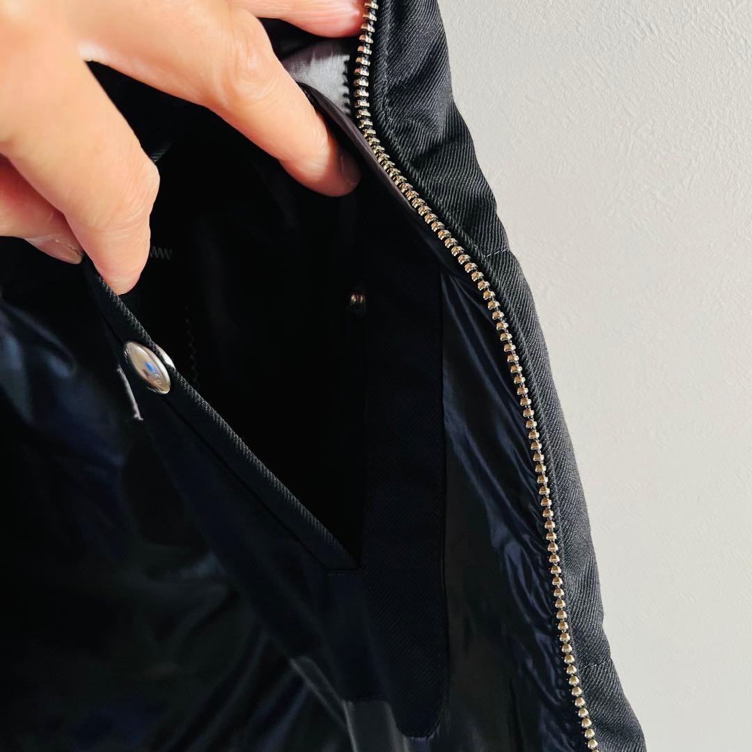 【美品】EDIFICE ダウンベスト　ブラック　Lサイズ