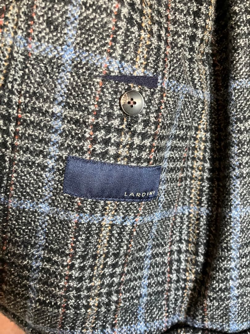 LARDINIウィンドウペンテーラードジャケット　52