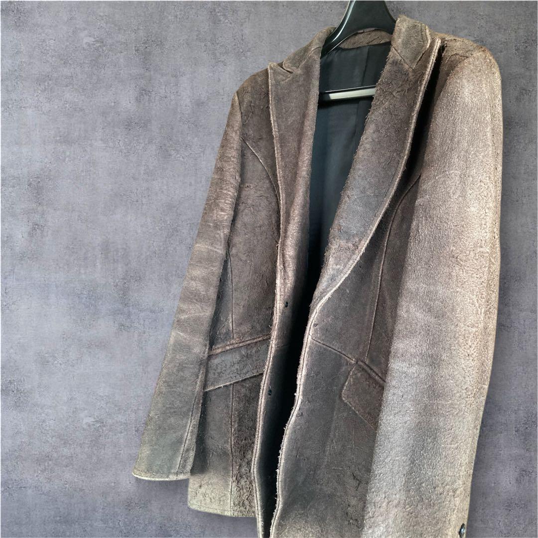 ★美品★ 5351 POUR LES HOMMES テーラードジャケット 牛革