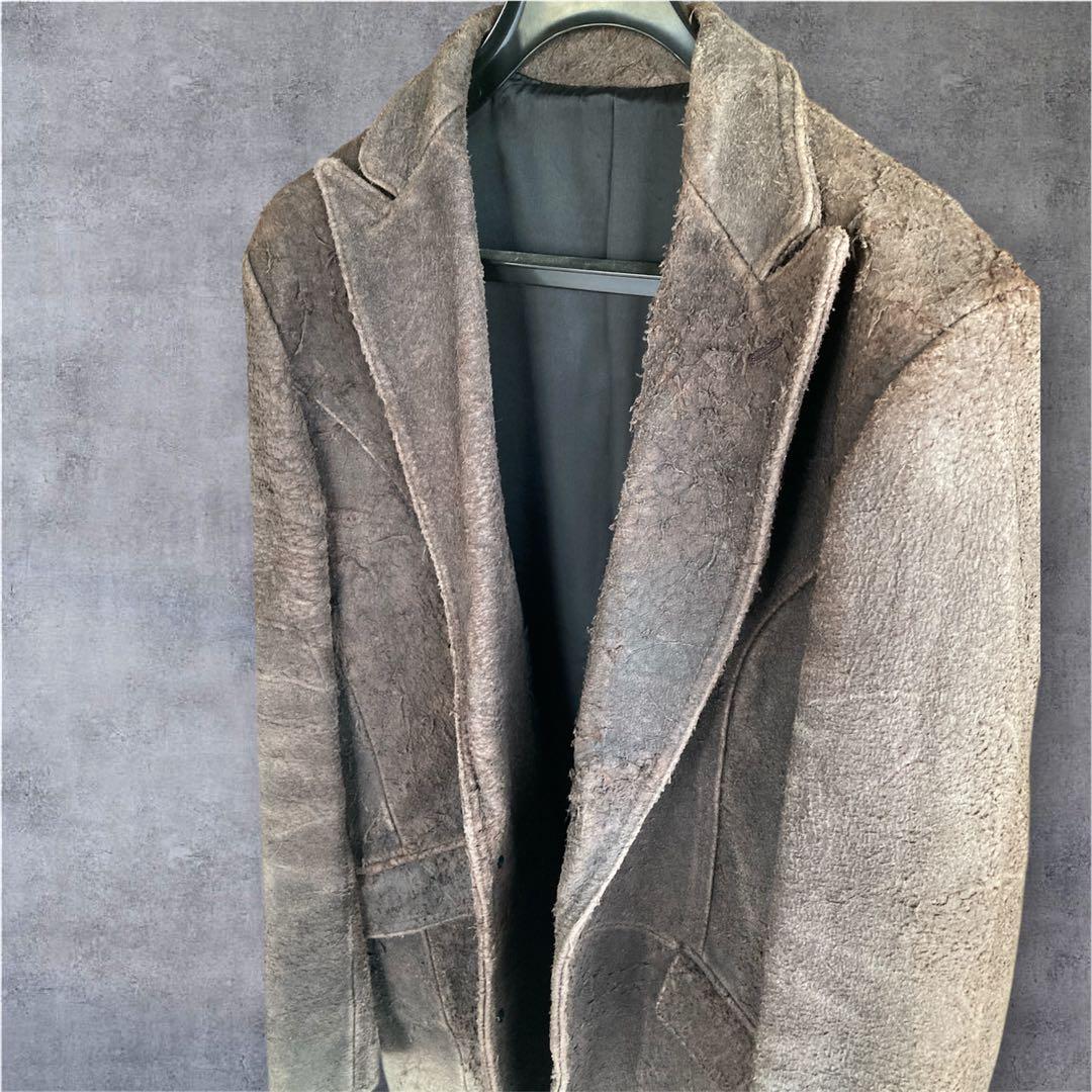 ★美品★ 5351 POUR LES HOMMES テーラードジャケット 牛革