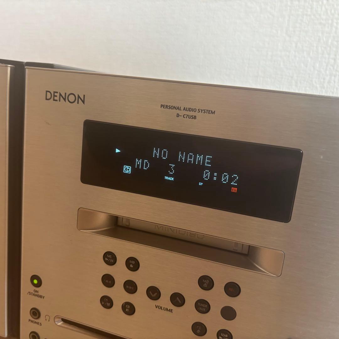 DENON　CD・MDコンポ　D-C7USB デノン