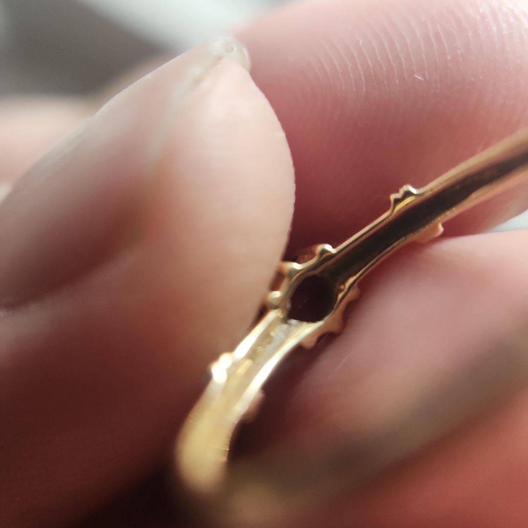 天然アレキサンドライト K18 シンプルリング