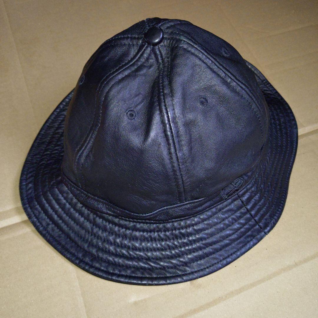 最終値下げ　エディフィス 　ニューエラ　ブラックレザー　バケットハット