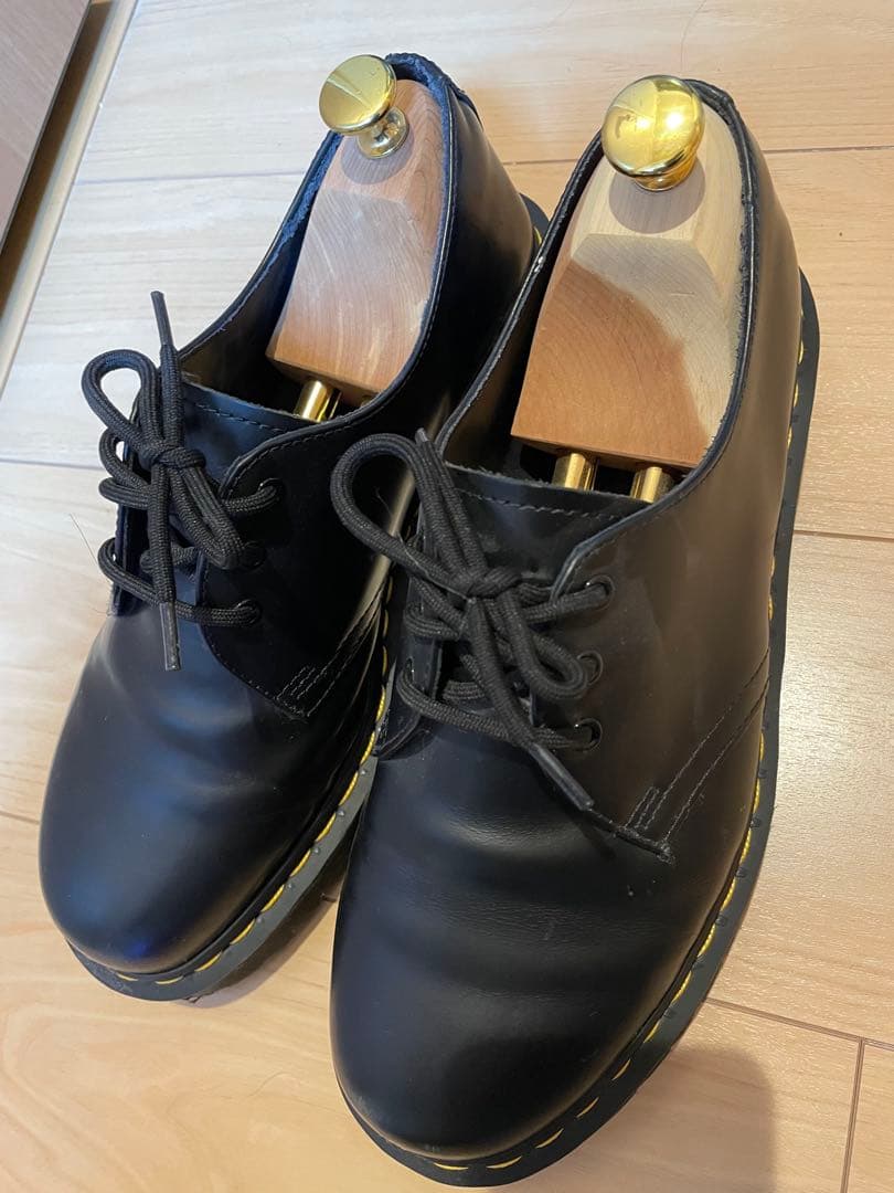 Dr. Martens ブラックレザーシューズ UK8
