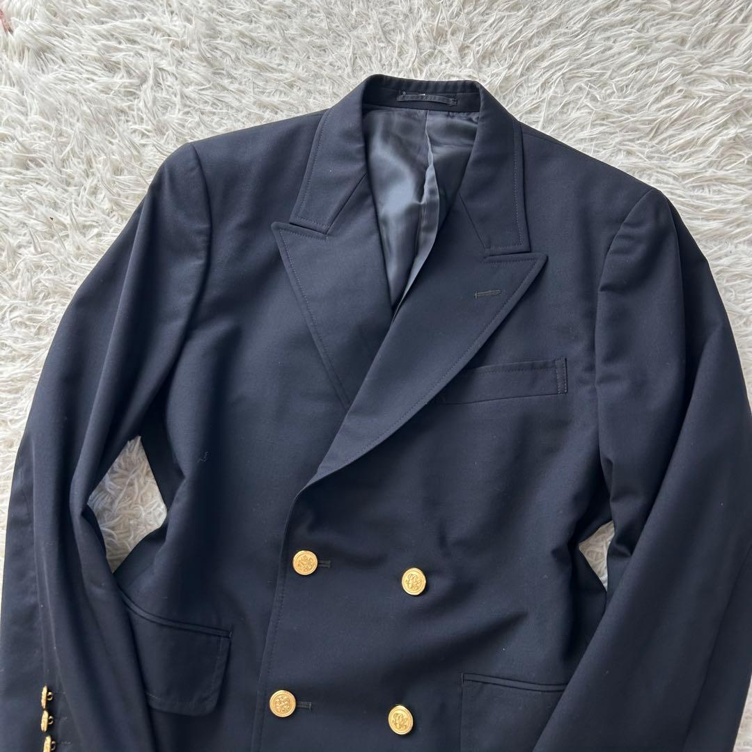 美品　ジェイプレス J.PRESSダブルブレザー　紺ブレ　金ボタン　ネイビー