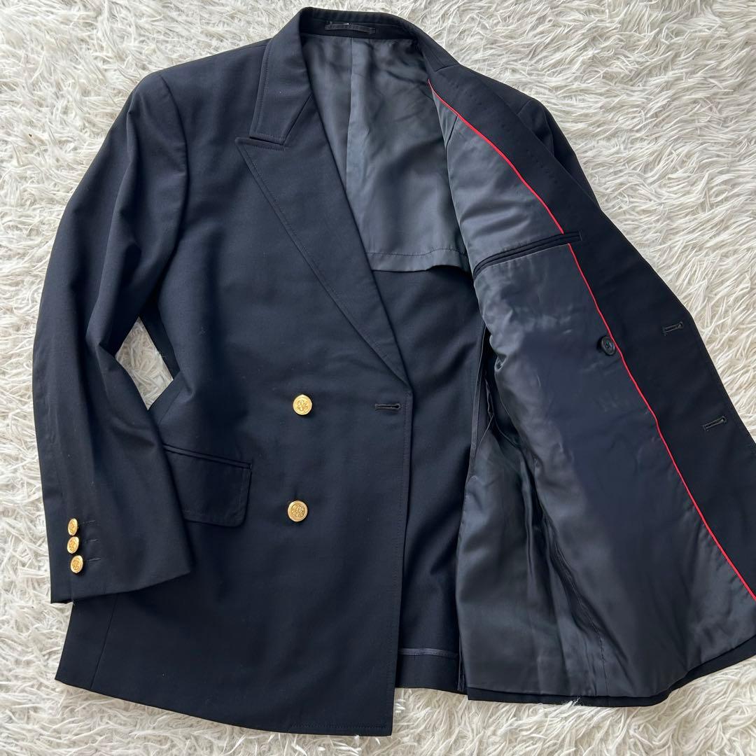美品　ジェイプレス J.PRESSダブルブレザー　紺ブレ　金ボタン　ネイビー