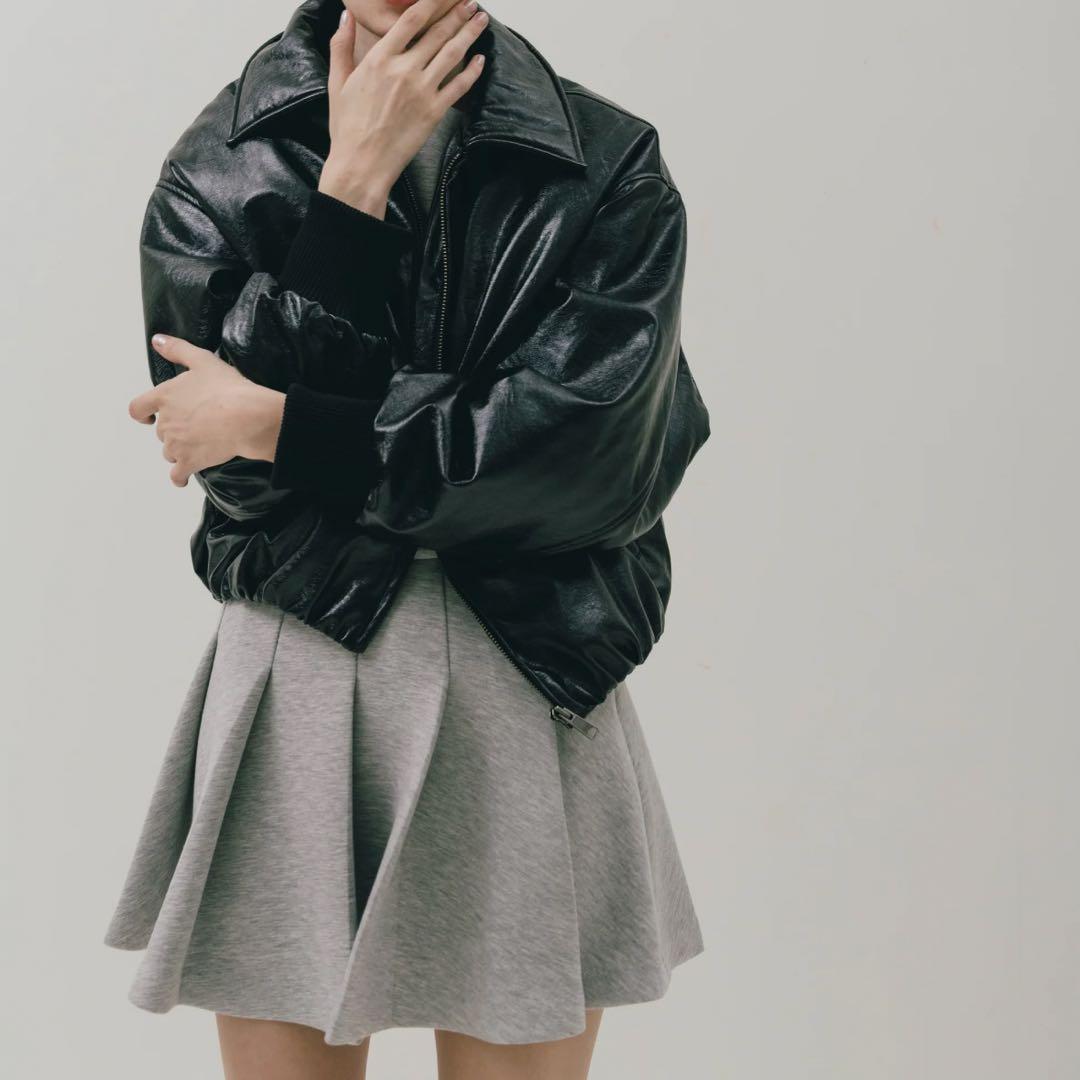 THE TOE Marylebone Pleats Skirt グレー S