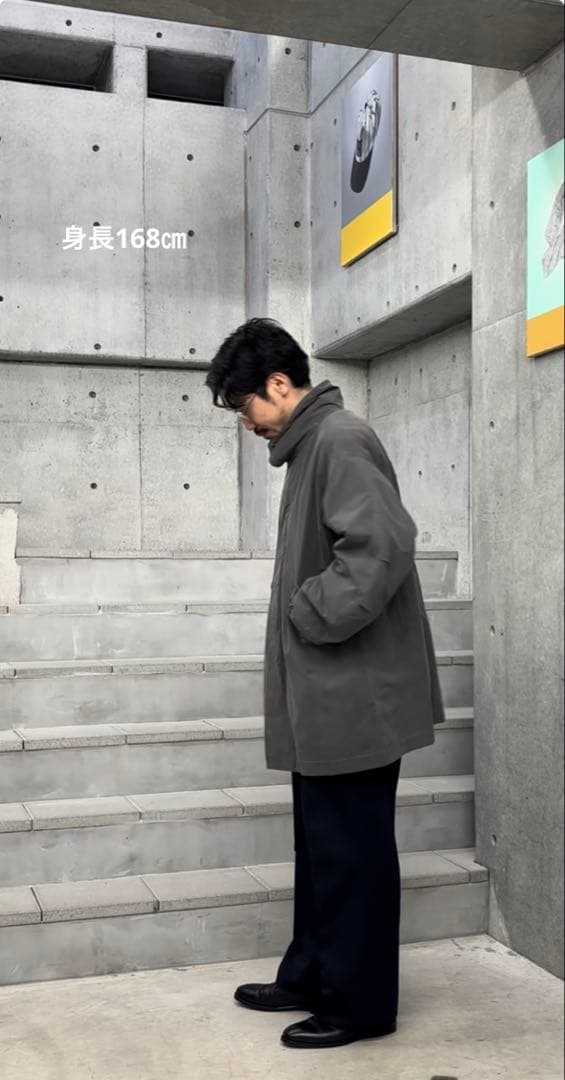 【新品未使用】 ATON モッズコート サイズM 定価154,000円春、真冬可