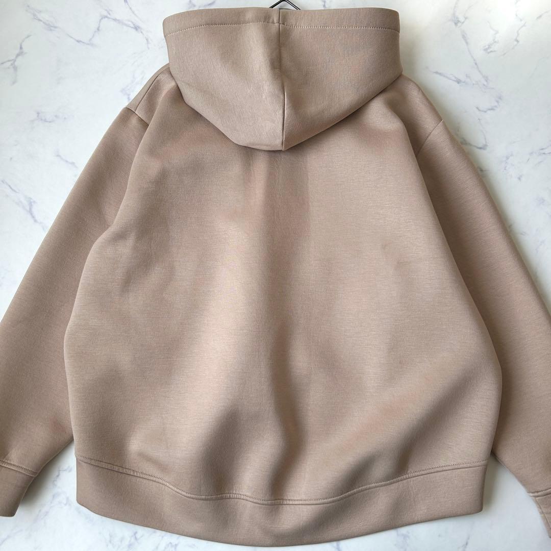 極美品 マックスマーラ 2024年モデル ジップアップパーカー ストレッチ ロゴ