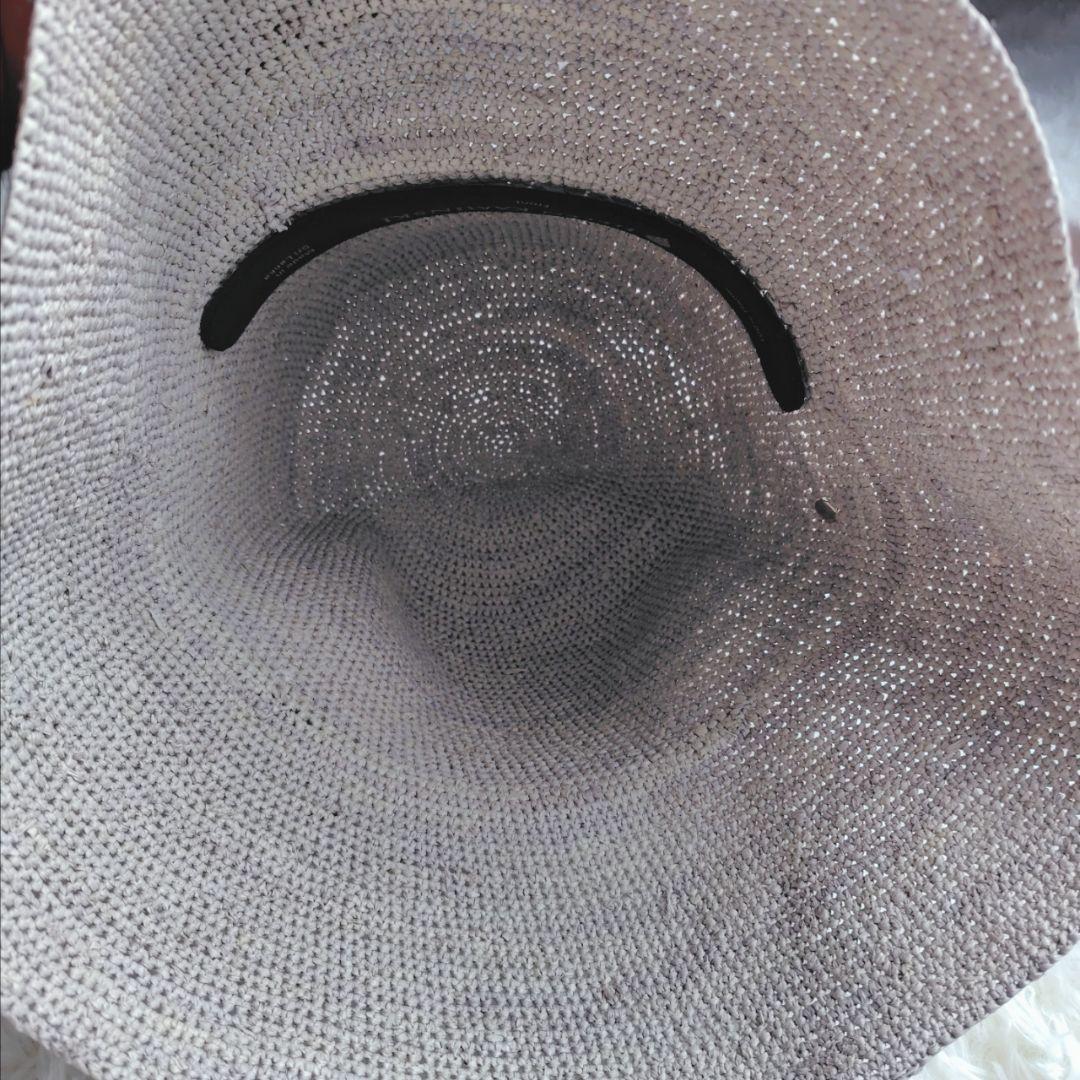 HELEN KAMINSKI バケットハット 100%ラフィア　グレー　帽子
