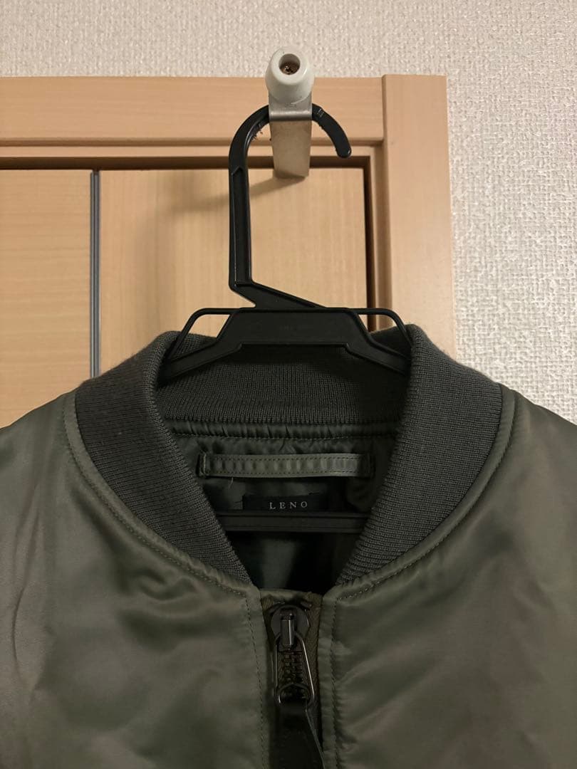 ジャケット・アウター LENO MA-1 JACKET SAGE GREENSIZE0