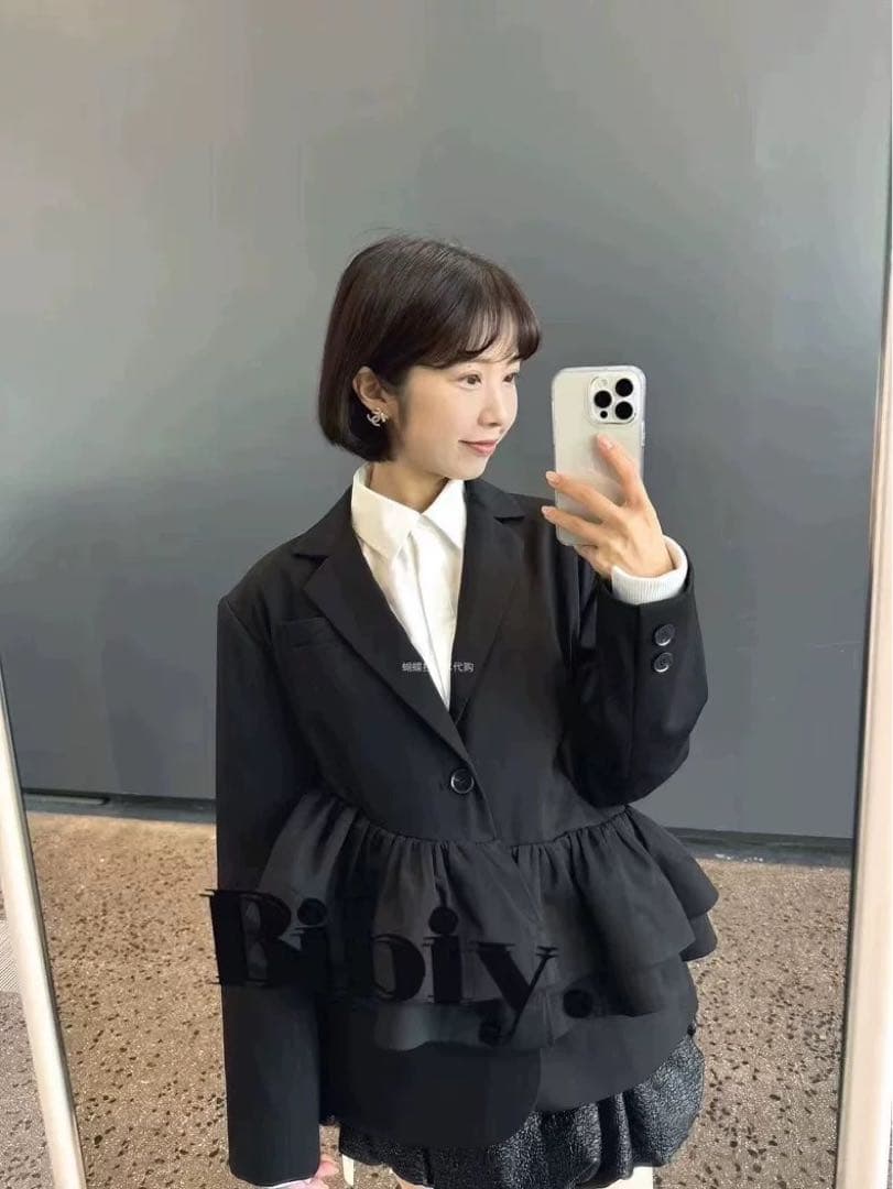 ジャケット・アウター BIBIY AGATHA PEPURAMU JACKET