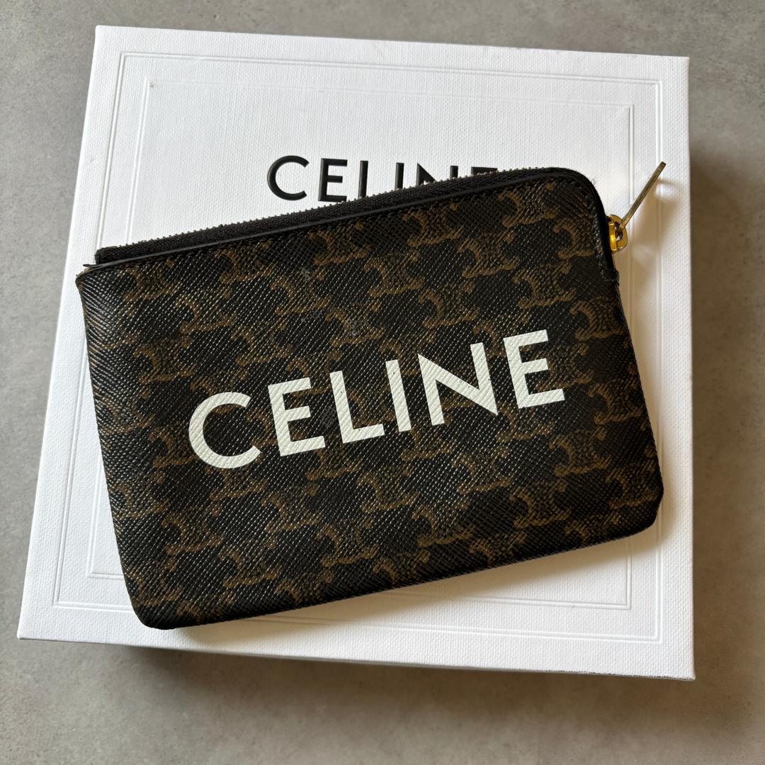 美品 CELINE ケース＆カードケーストリオンフキャンバス