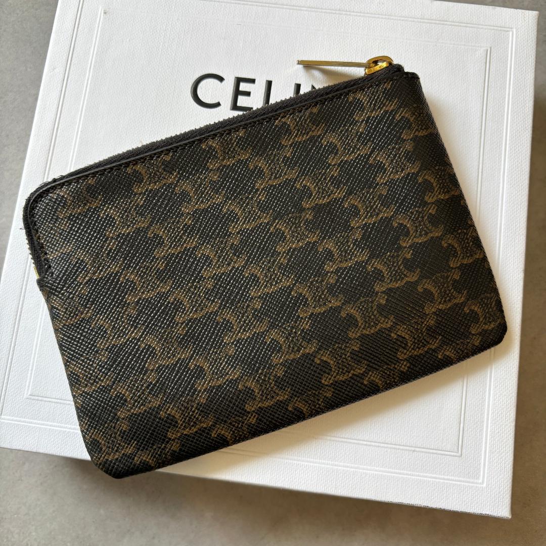 美品 CELINE ケース＆カードケーストリオンフキャンバス