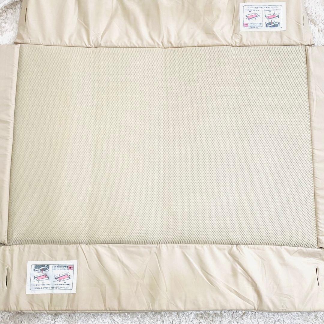 美品♡アップリカ ココネルエアー ココアブラウン♡キャスター付 ベビーベッド