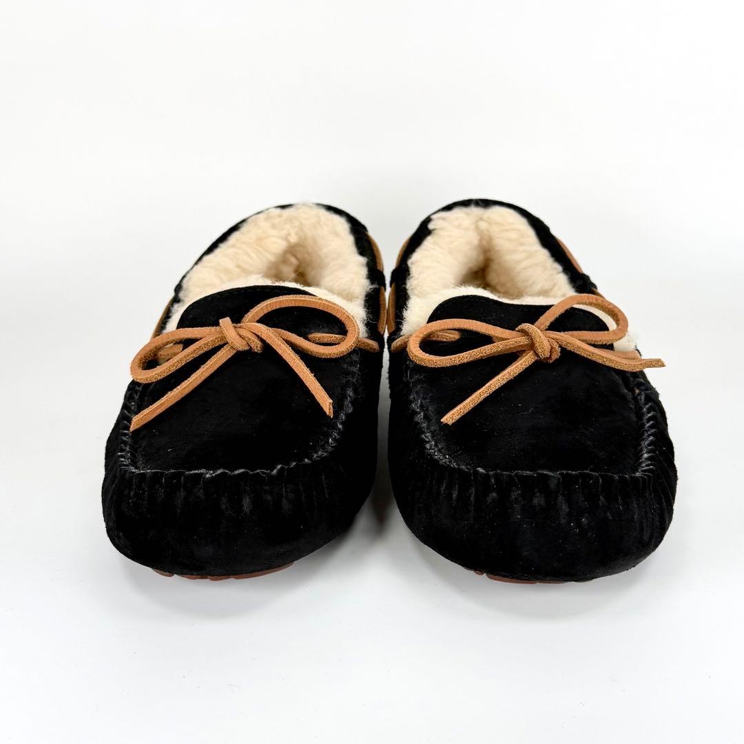 【新品未使用】UGG DAKOTA スエード モカシン スリッポン 黒 23.0