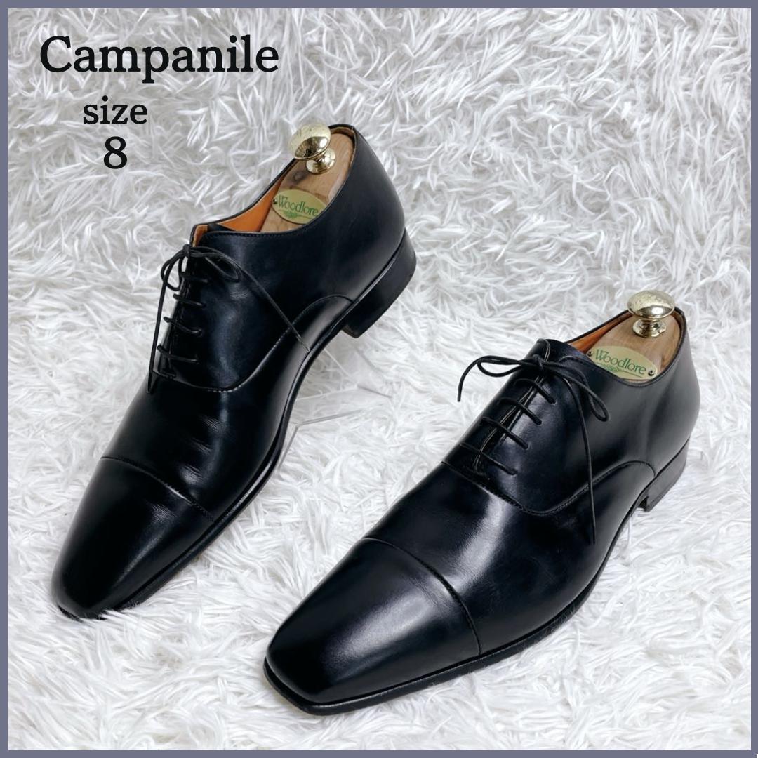 美品✨ Campanile カンパニーレ ストレートチップ 内羽根 8 ブラック