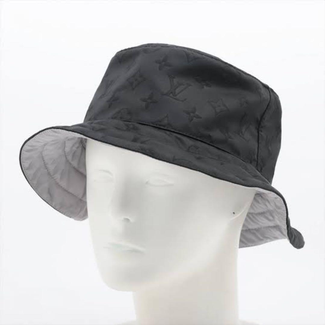 LOUIS VUITTON モノグラム ブラック×グレー リバーシブル