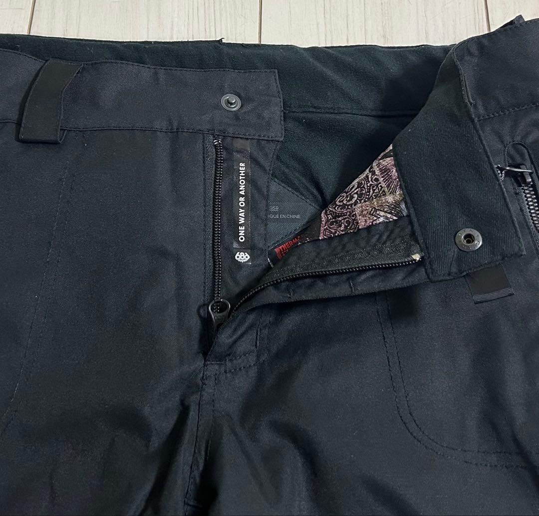 686 レディース スキー スノーボードパンツ ウェアー M 黒