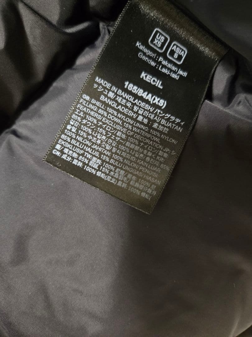 THE NORTH FACE ブラック ダウンジャケット　ヌプシ　ユニセックス