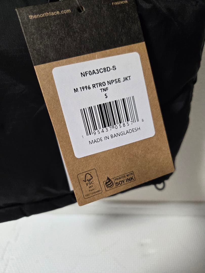 THE NORTH FACE ブラック ダウンジャケット　ヌプシ　ユニセックス