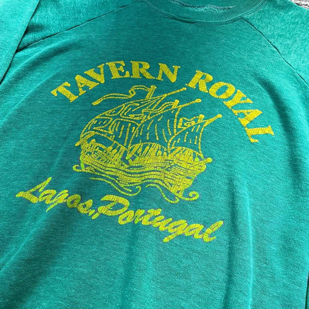 60s 70s ヴィンテージ スウェット ラグラン フェード