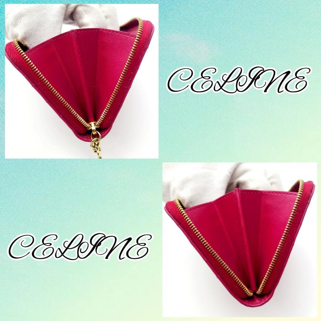 極美品 CELINE セリーヌ ケース 小銭 カードケース ピンク