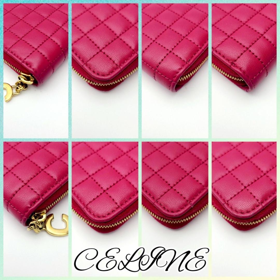 極美品 CELINE セリーヌ ケース 小銭 カードケース ピンク