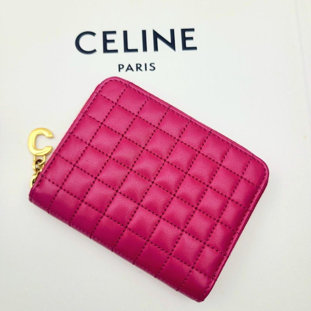 極美品 CELINE セリーヌ ケース 小銭 カードケース ピンク