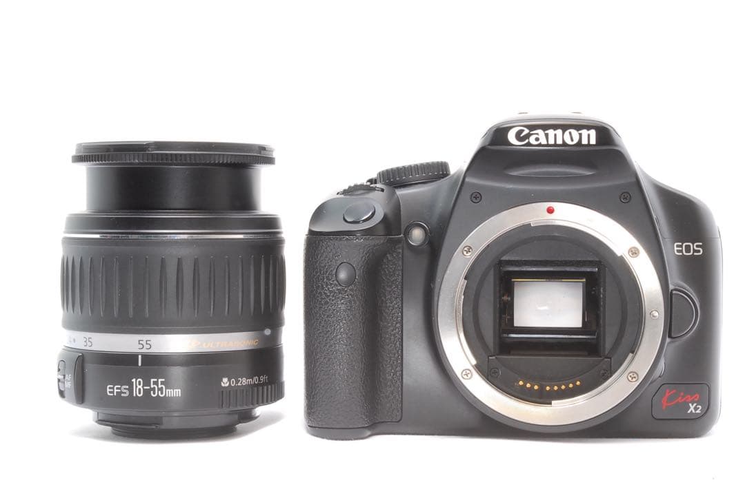 Canon キャノン Kiss X2 /一眼レフカメラ/バッグ付/入門機/軽量