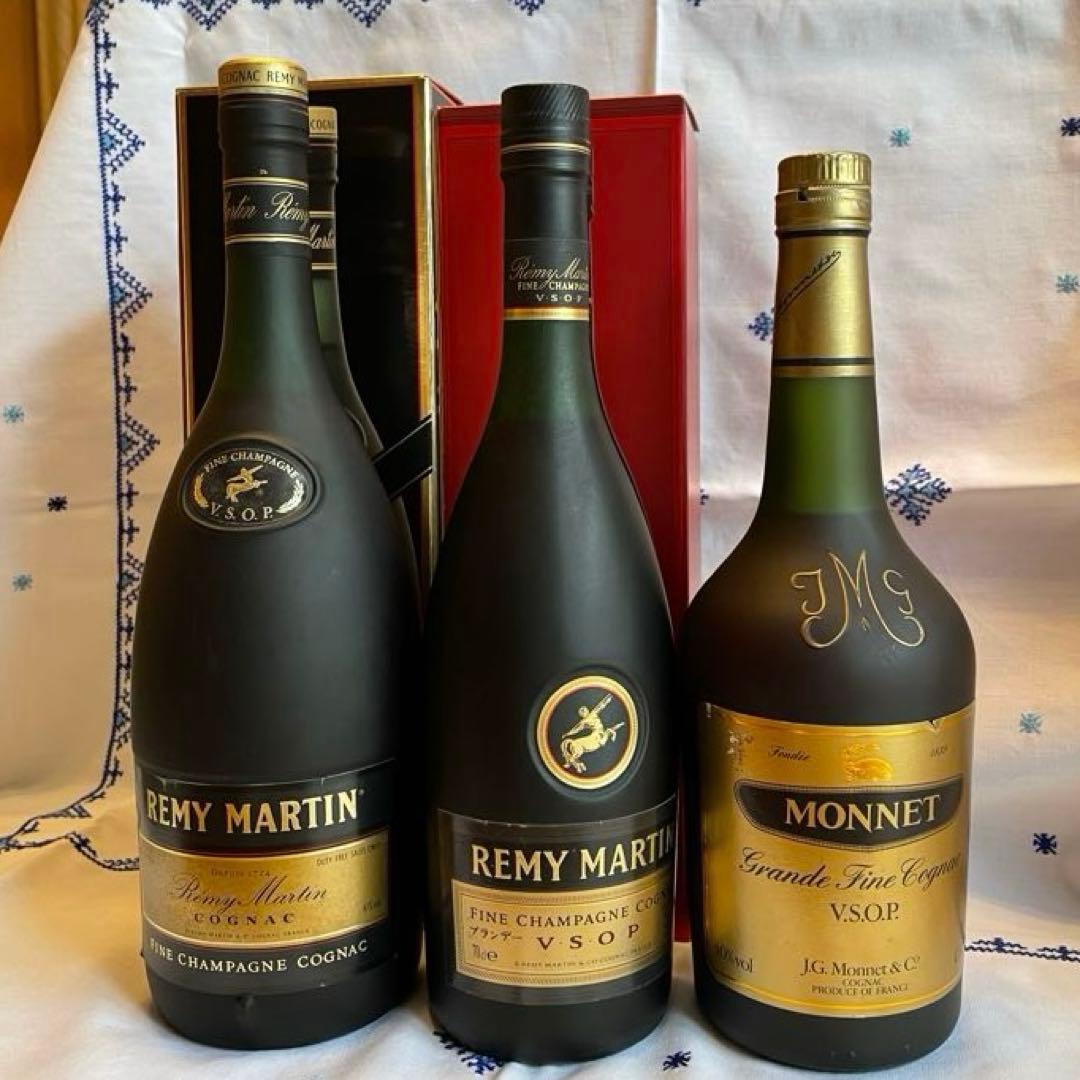 【古酒】レミーマルタン・モネ　3本セット　未開栓・暗所保存【値段交渉可】