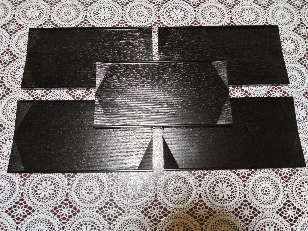 【未使用品】京都平安 象彦 ゲストプレート5枚セット 木製 漆器