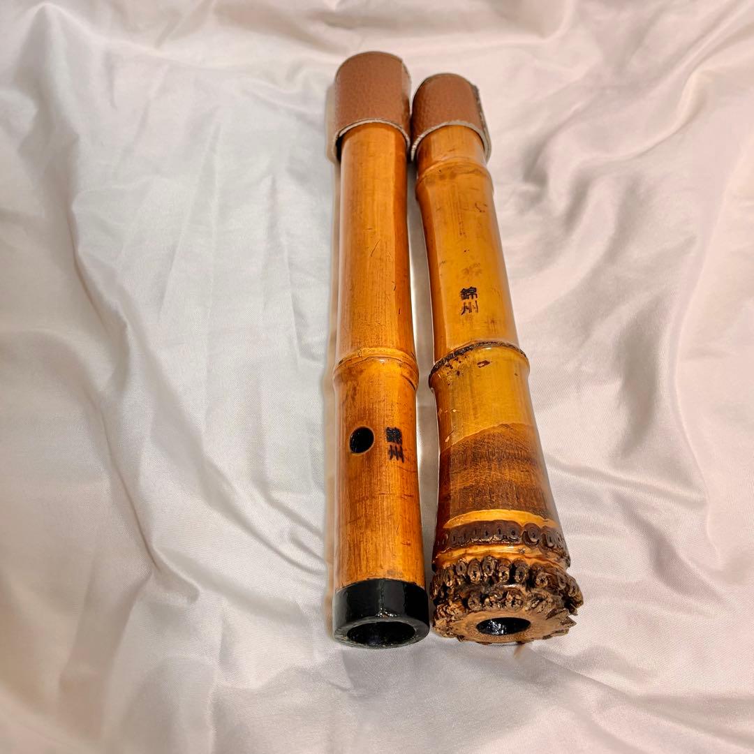 【名工】尺八 錦州 銘 一尺六寸管（約50cm）高級和楽器 美品