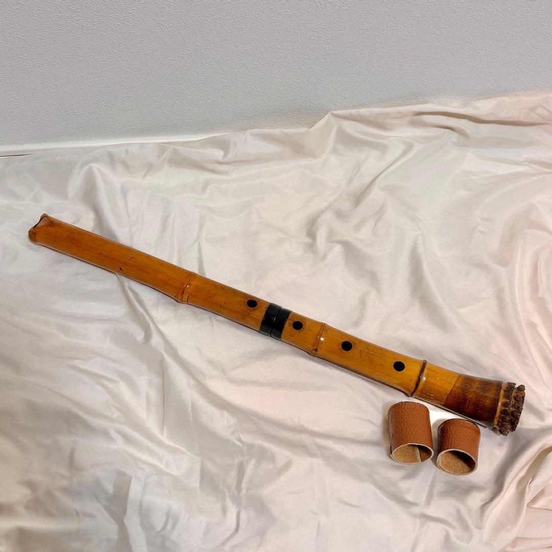 【名工】尺八 錦州 銘 一尺六寸管（約50cm）高級和楽器 美品