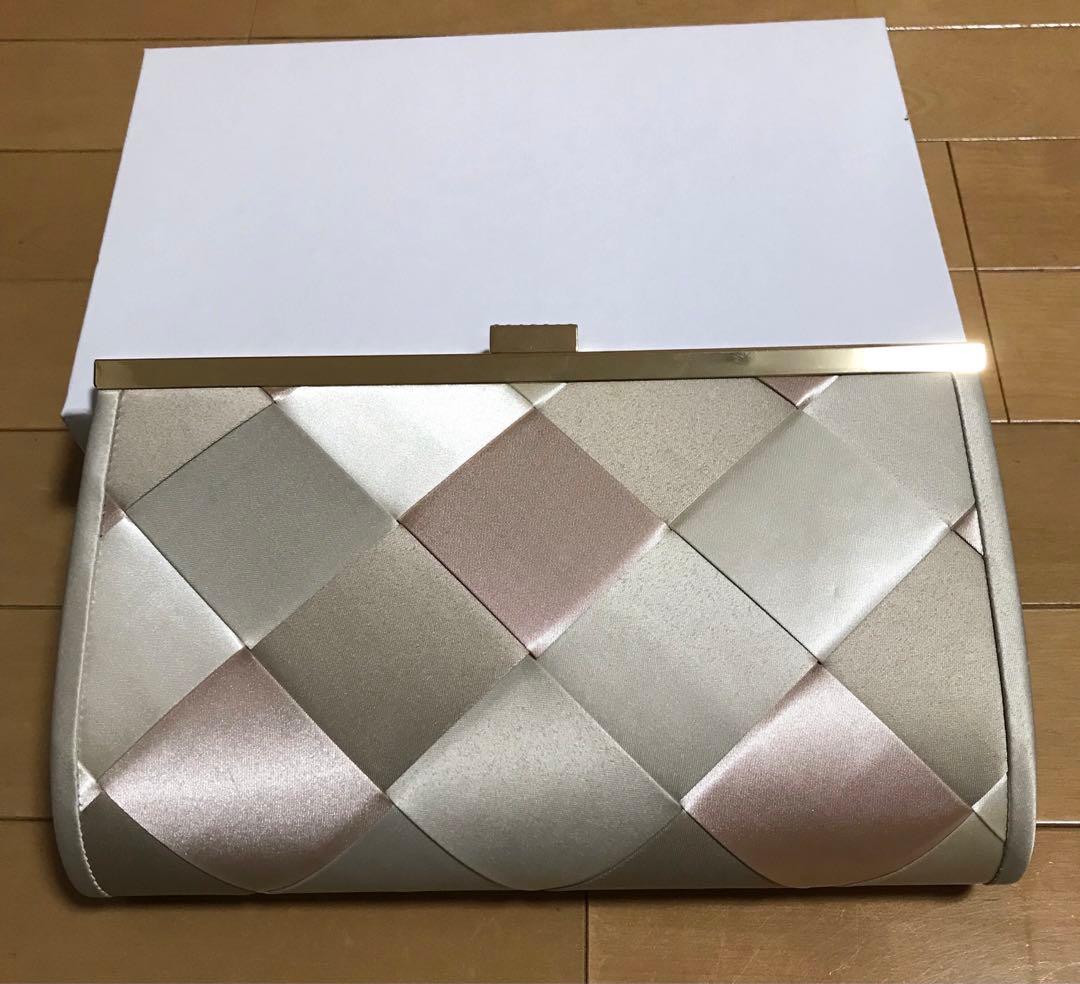 【美品】AIMER エメ　格子柄　クラッチバッグ　パーティーバッグ