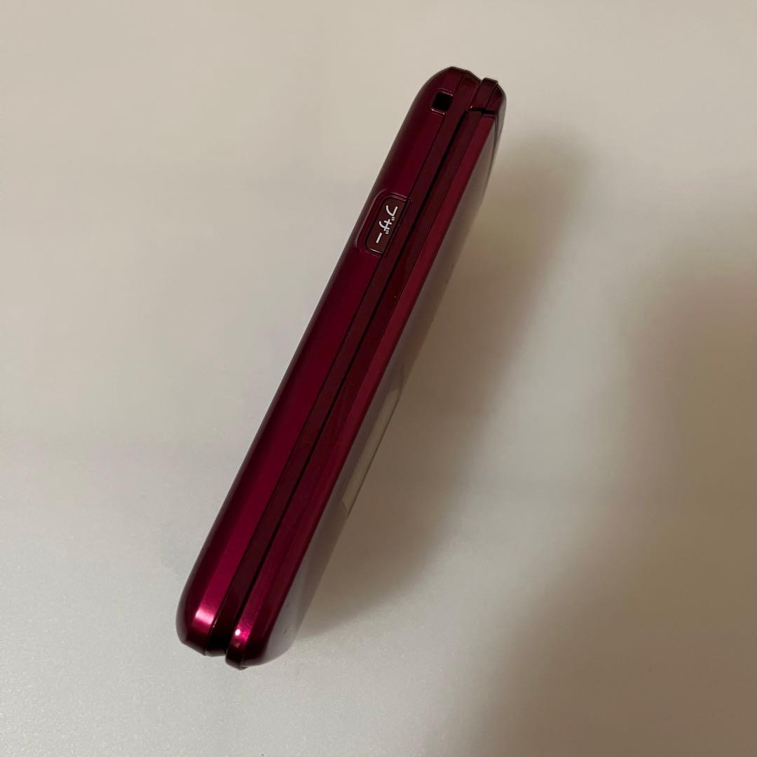 京セラ KYF43 かんたんケータイライト ガラケー レッド 赤