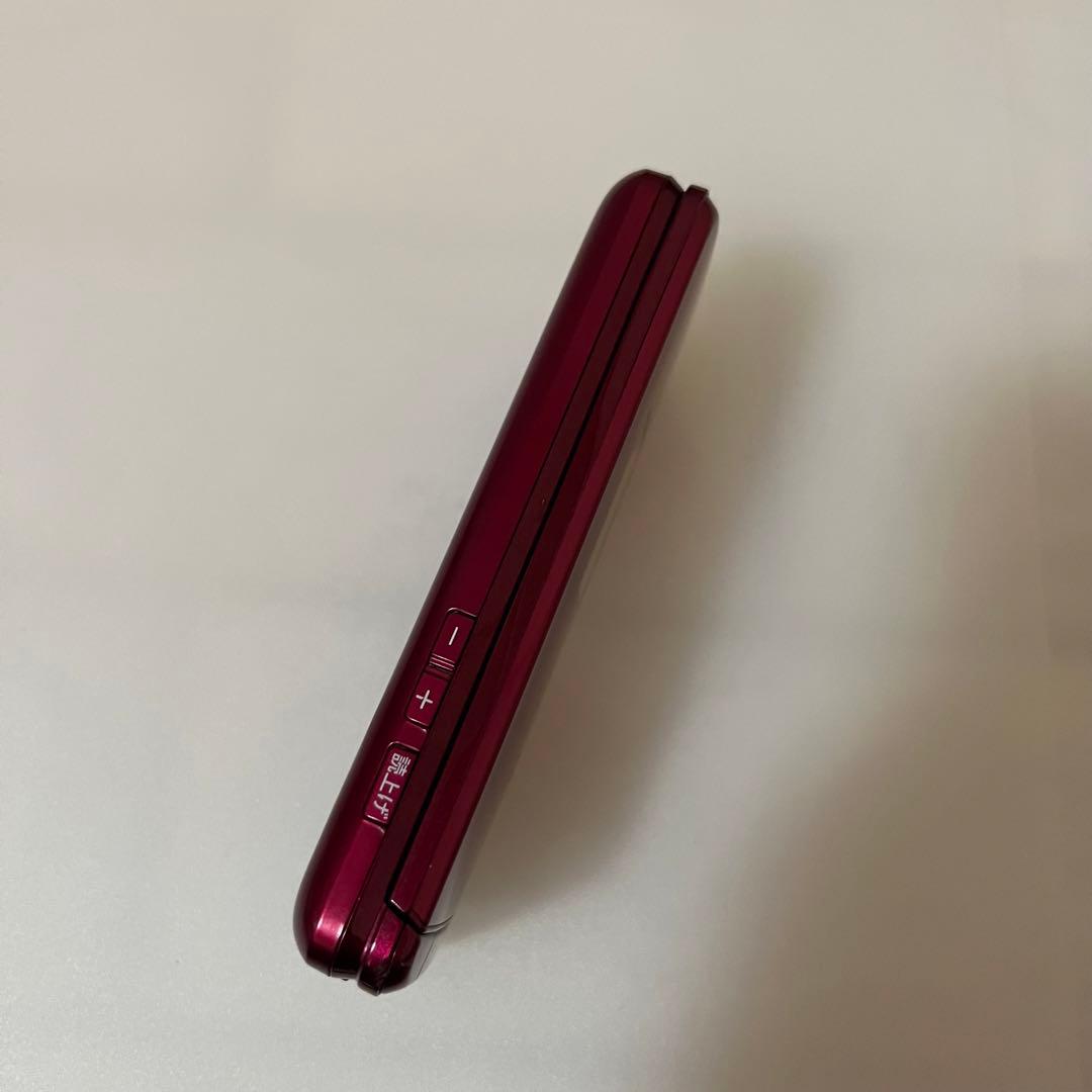 京セラ KYF43 かんたんケータイライト ガラケー レッド 赤