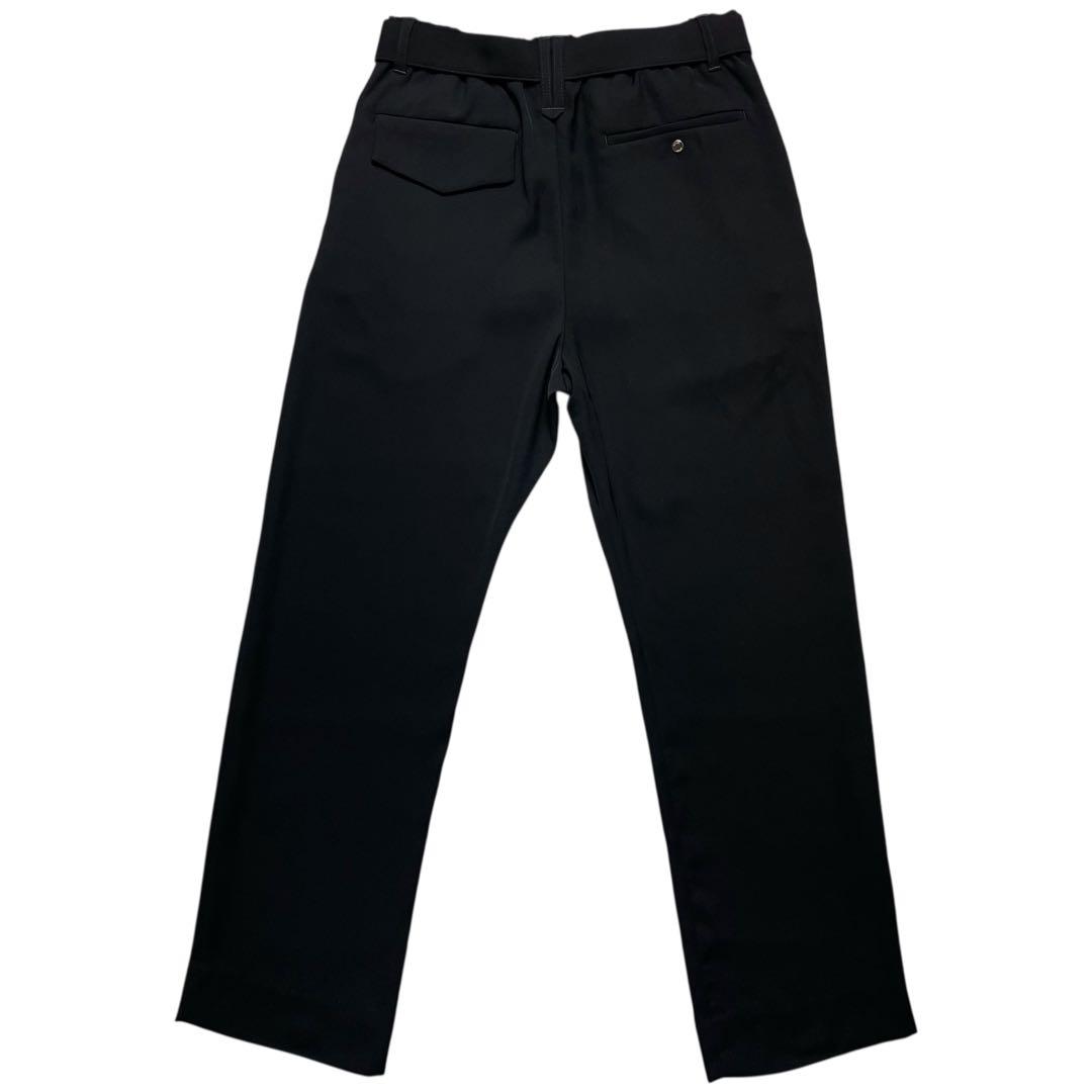 未使用級【CULLNI】25ss ベルト付き 1タック パンツ スラックス L