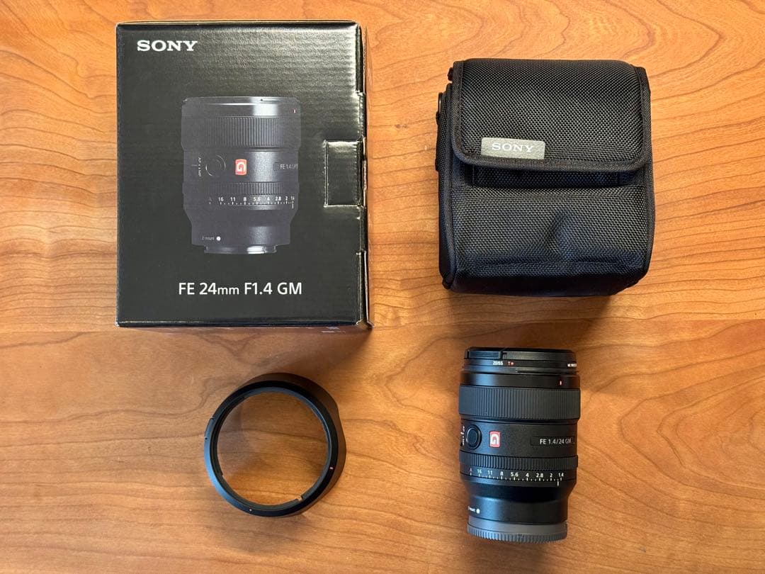 新品同様 ソニー SONY FE 24mm F1.4 GM 純正フィルター付