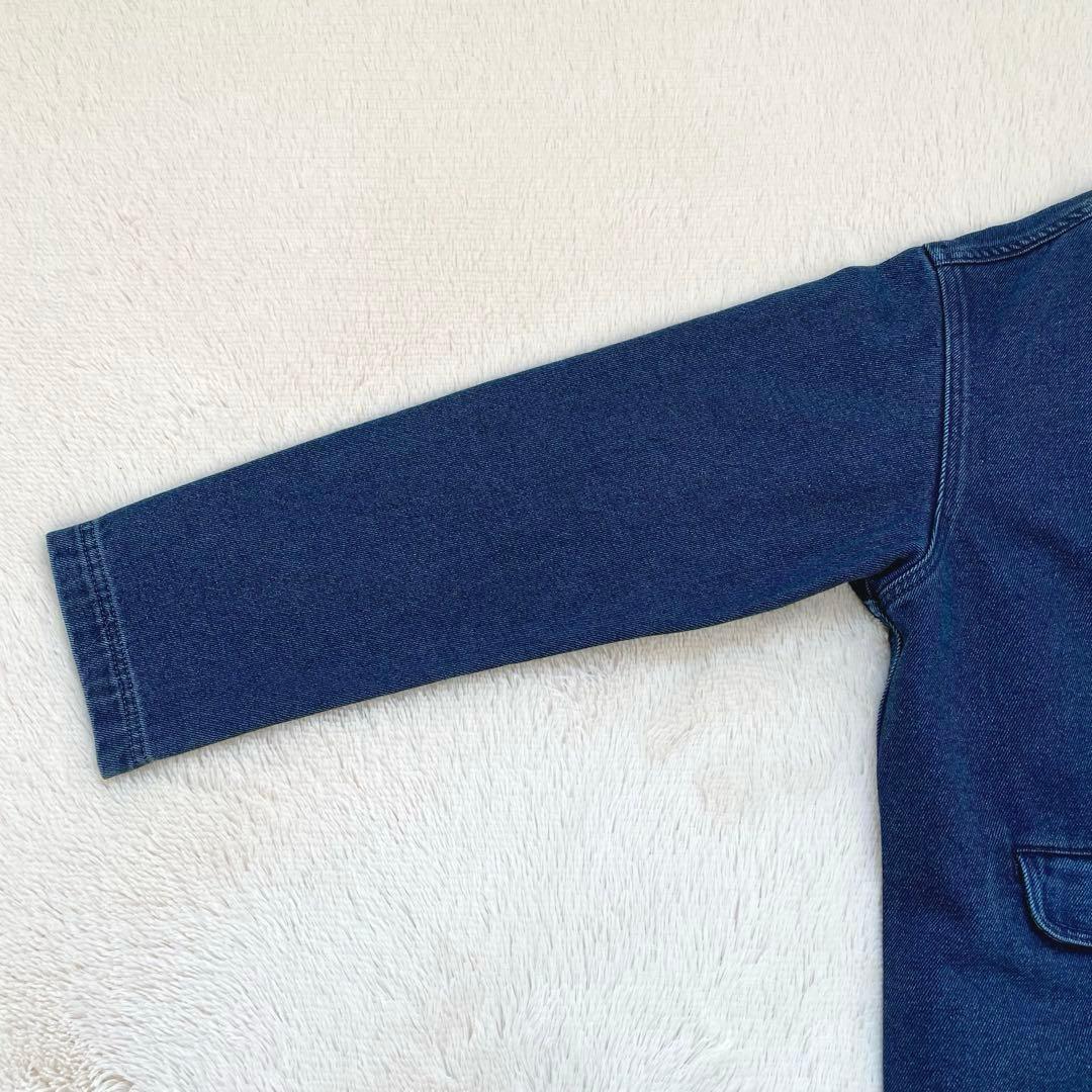 HAI SPORTING GEAR デニムジャケット　チャイナボタン　ウール混