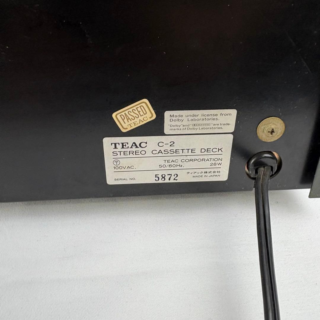 TEAC C-2 ティアック カセットデッキ 箱付