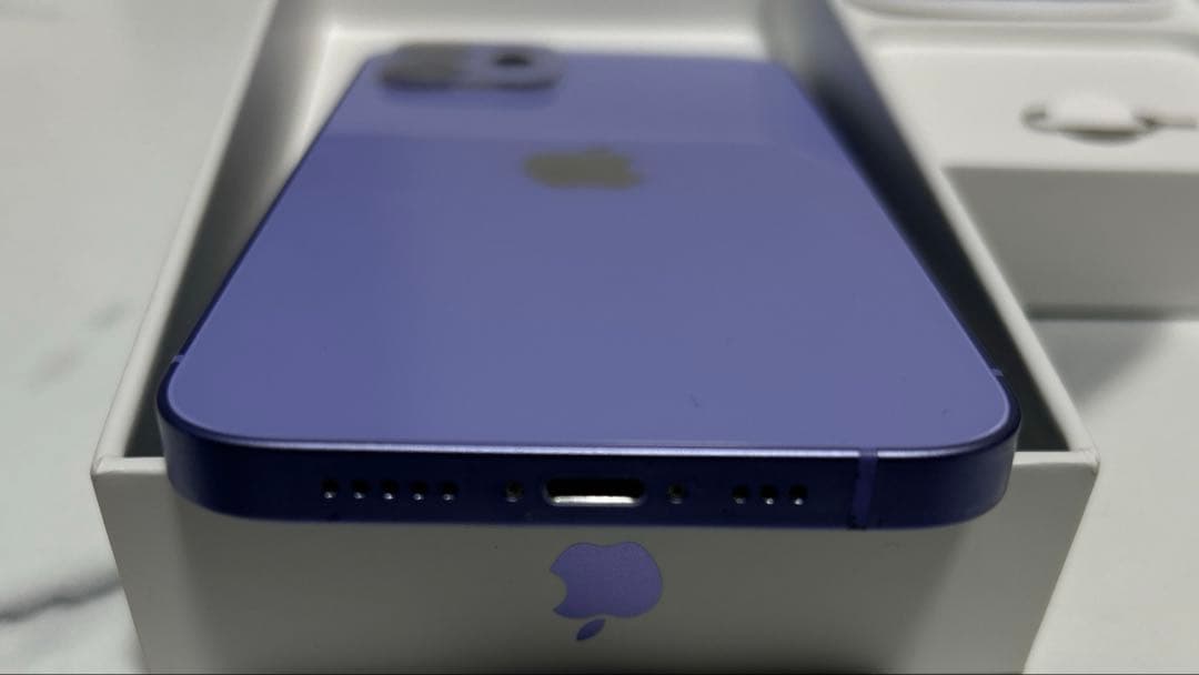 iPhone 12 256GB SIMフリー 画面割れあり パープル