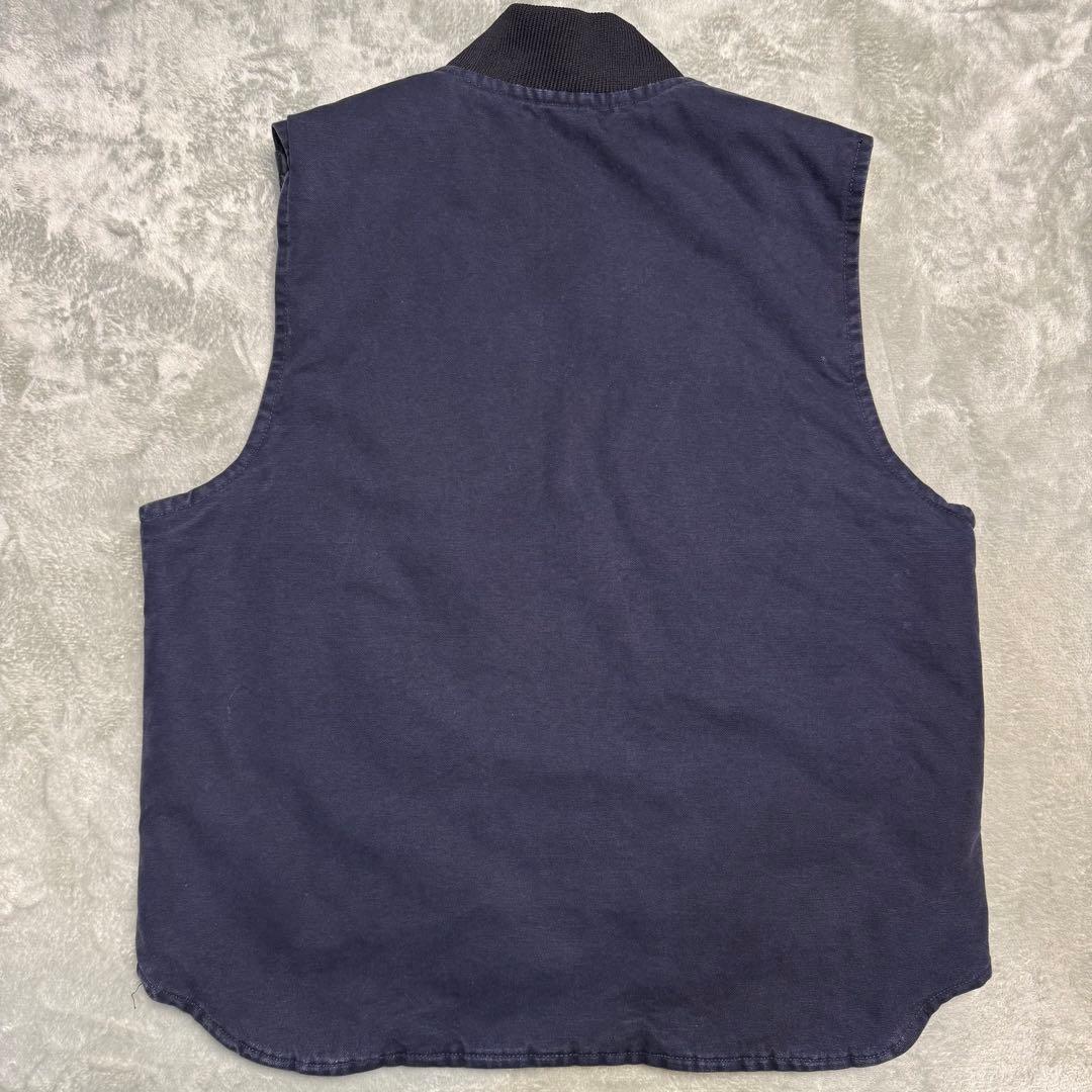 USA製 carhartt ダックベスト V02 MDT ネイビー 00s L