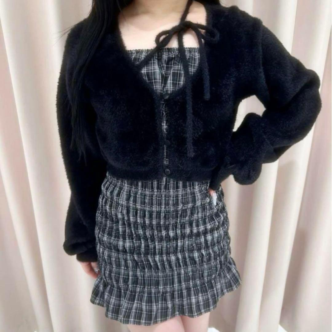 bubbles ギャザーシャギーワンピース s