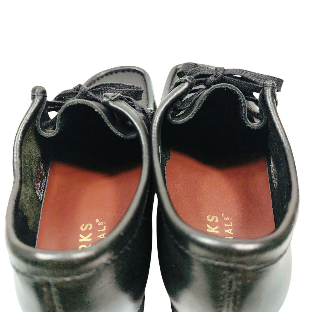 CLARKS ORIGINALS クラークス ワラビー ブラック レザー 25