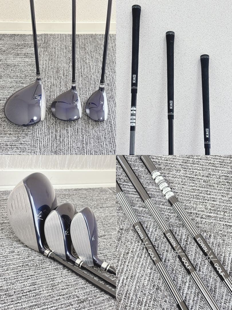 美品❗️超豪華❗kasco/EDWIN コラボ 初心者 優しい メンズゴルフセット