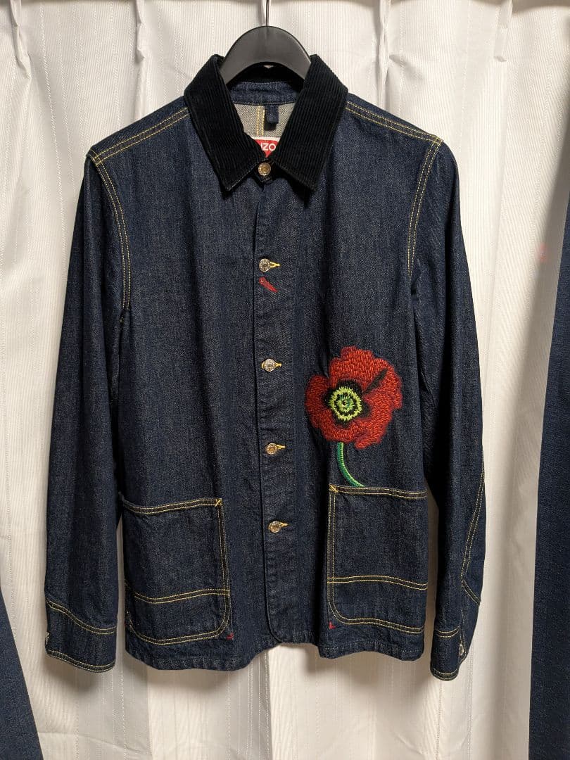 【絵の絵さん専用】KENZO デニムジャケット Lサイズ 花刺繍